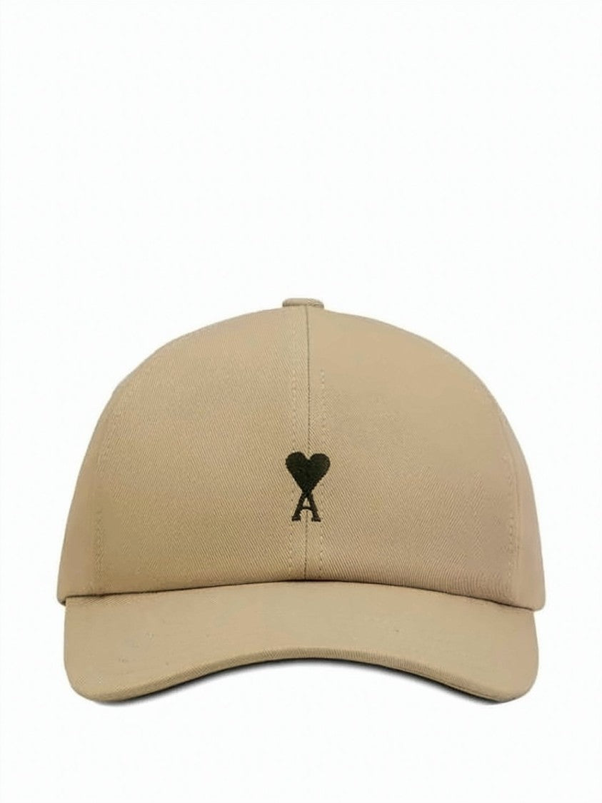 Ami Paris Embroidered Cotton Baseball Cap