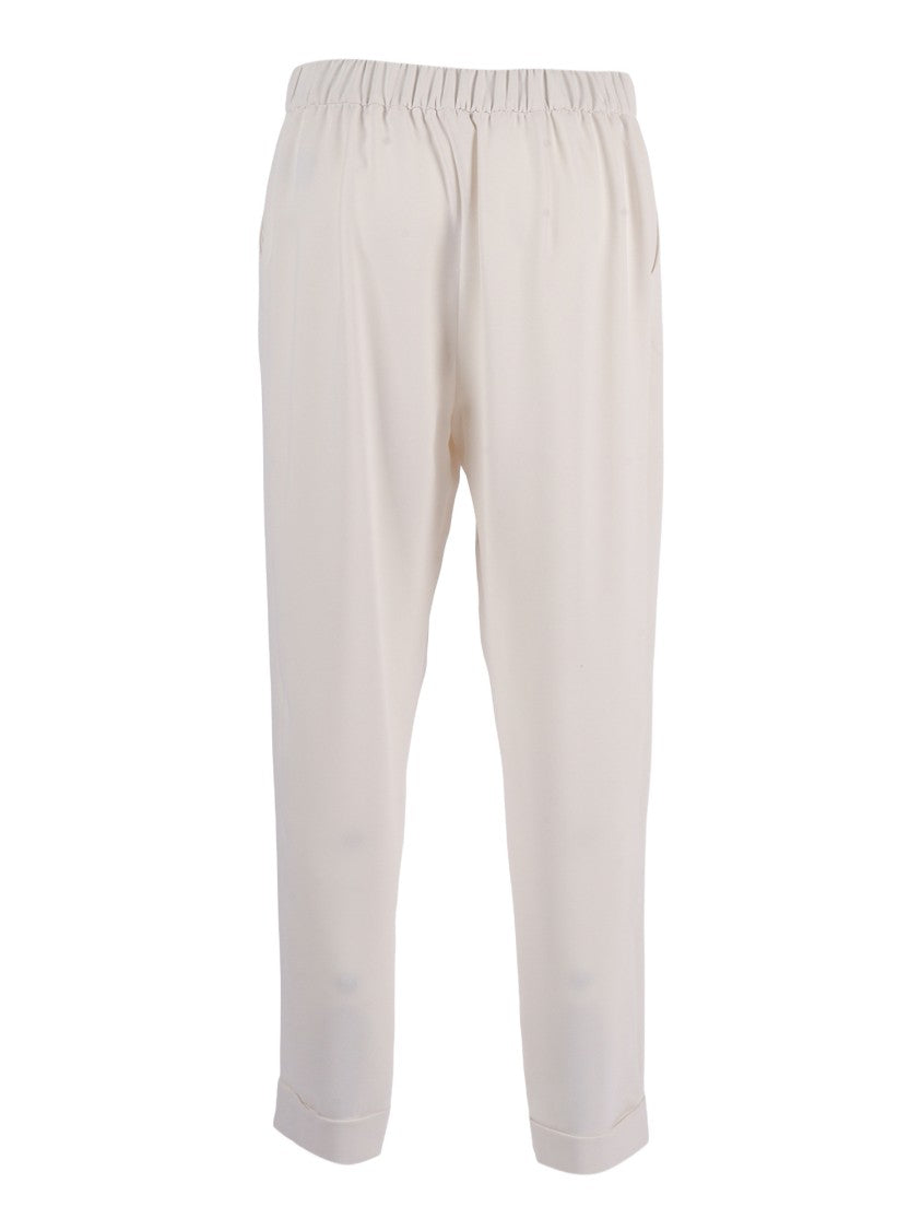 P.A.R.O.S.H. Relaxed Fit Cuffed Cropped Straight-Leg Pants