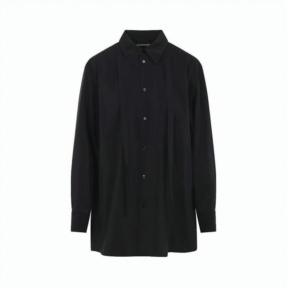 Lemaire Long Silk Blend Shirt With Concealed Placket