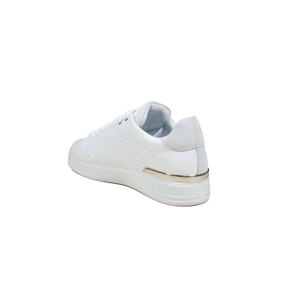 Philipp Plein Hexagon Lo-Top Sneakers In White Leather