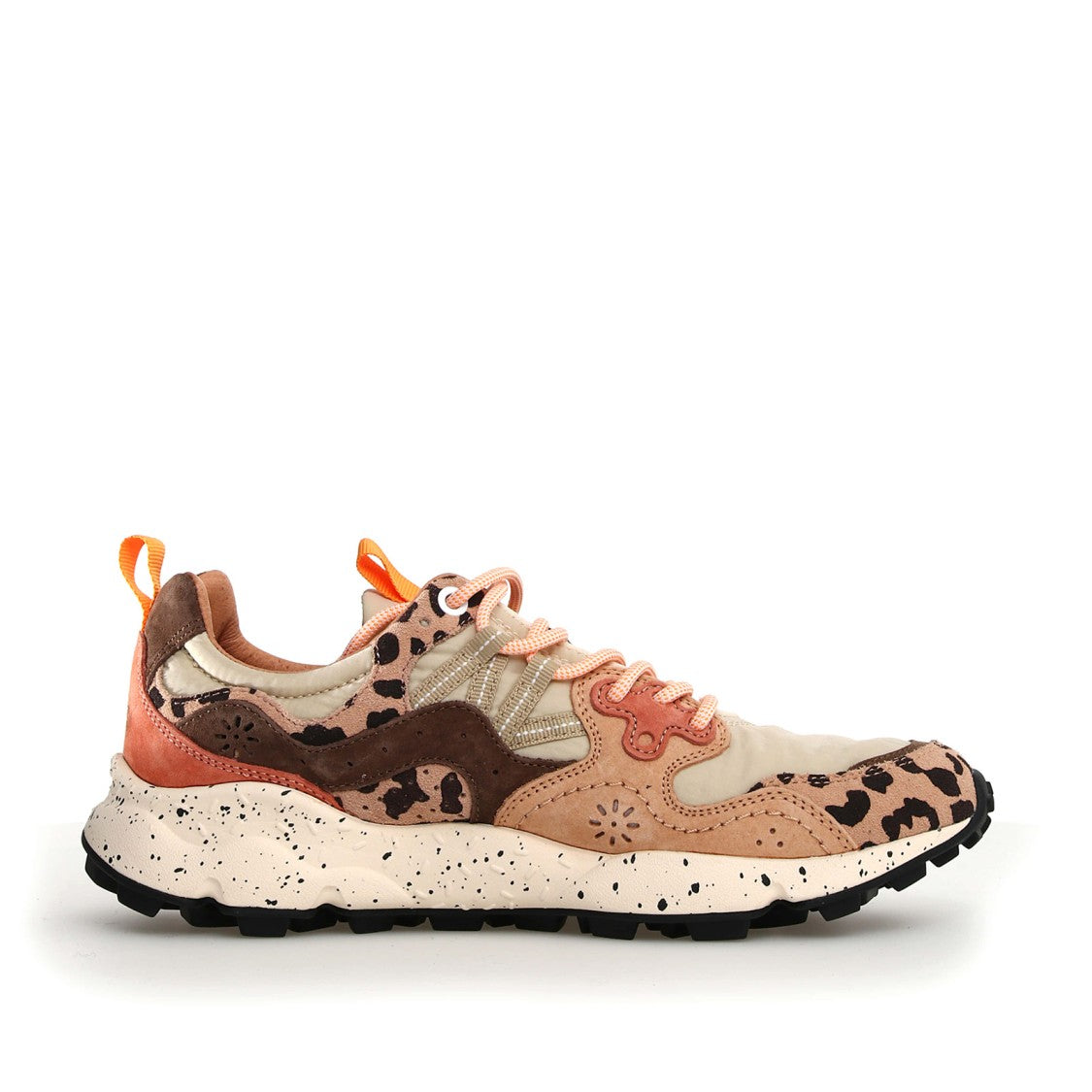 Flower Mountain Yamano 3 Sneakers In Beige Spotted Suede