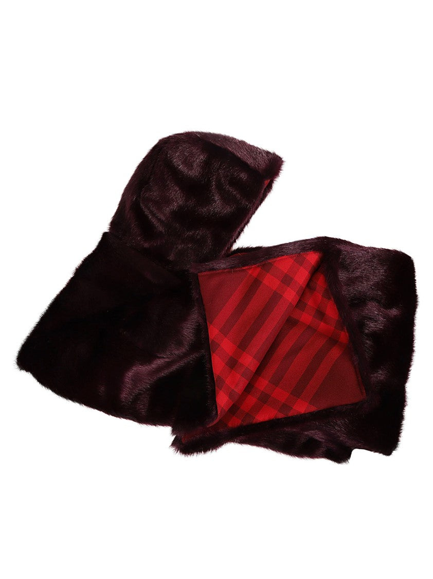 Burberry Plush Faux Fur Scarf