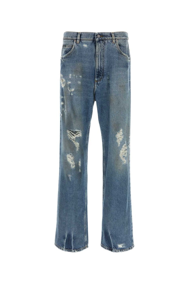 Dolce & Gabbana Denim Wide-Leg Jeans