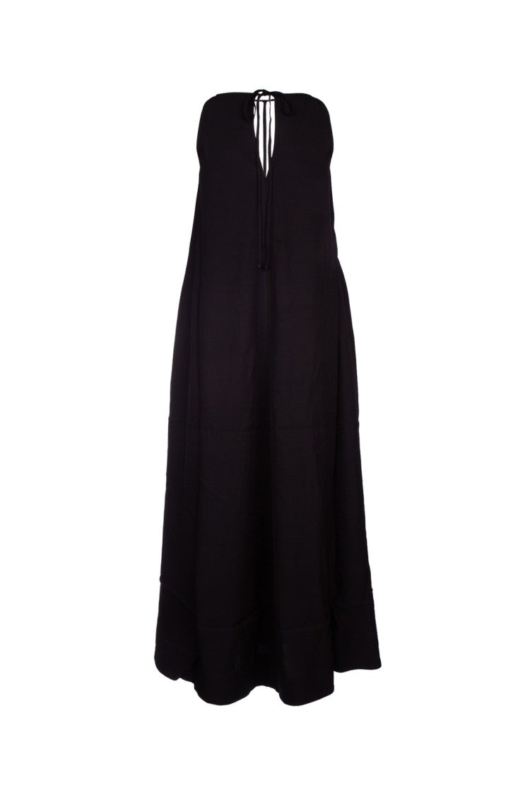 Totême T-Strap Crepe-Back Satin Dress