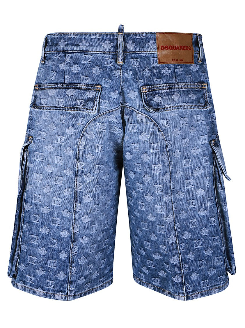 Dsquared2 Cotton Cargo Utility Shorts