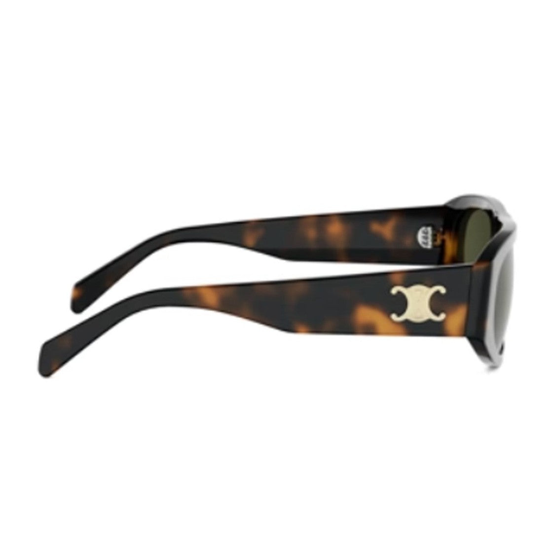 Celine Havana Triomphe Acetate Geometric Sunglasses