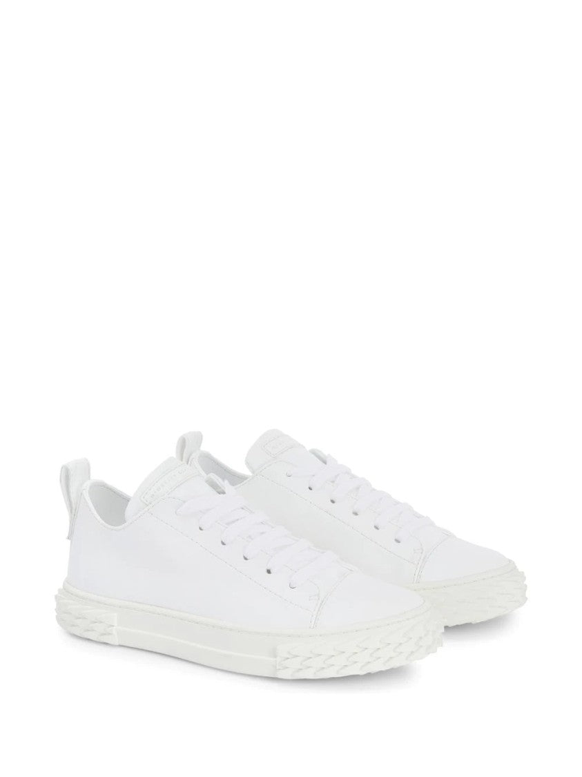 Giuseppe Zanotti White Sneakers With Textured Rubber Sole