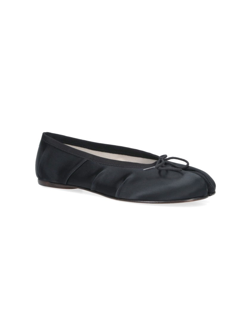 Maison Margiela Black Flats With Rounded Toe And Low-Profile Sole