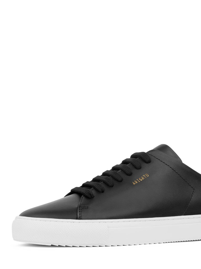 Axel Arigato Smooth Leather Low-Top Sneakers With Gold Accents