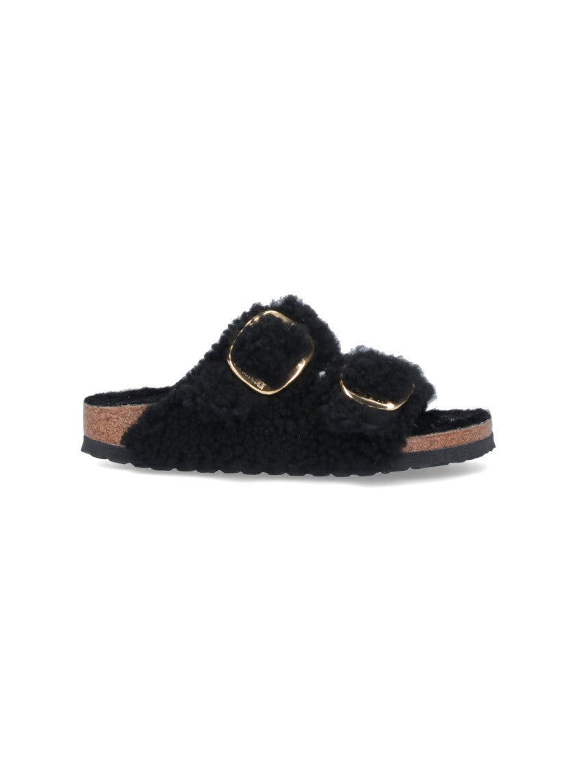 Birkenstock "Arizona Big Buckle Shearling" Sandals