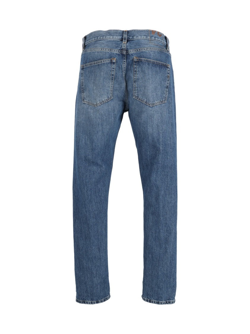 Dondup Straight-Leg Jeans With Mid-Rise Waist And Five-Pocket Design