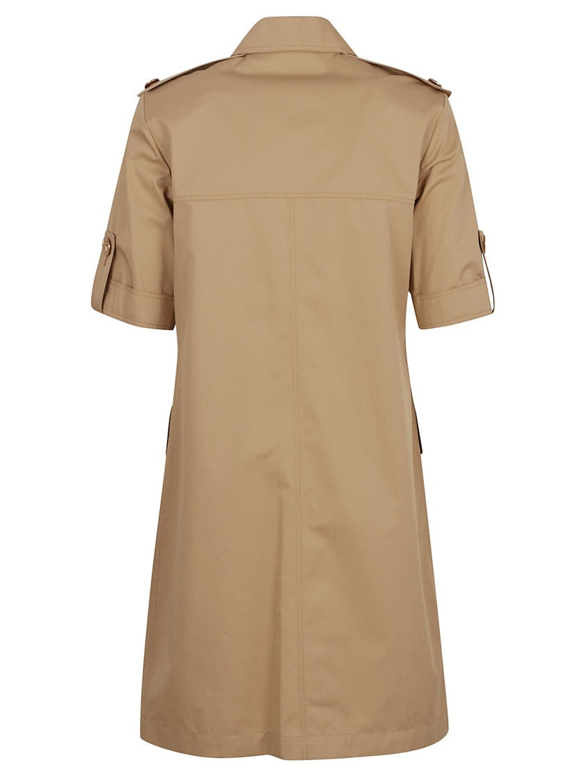 Tory Burch Structured Cotton Dress With Button-Down Front