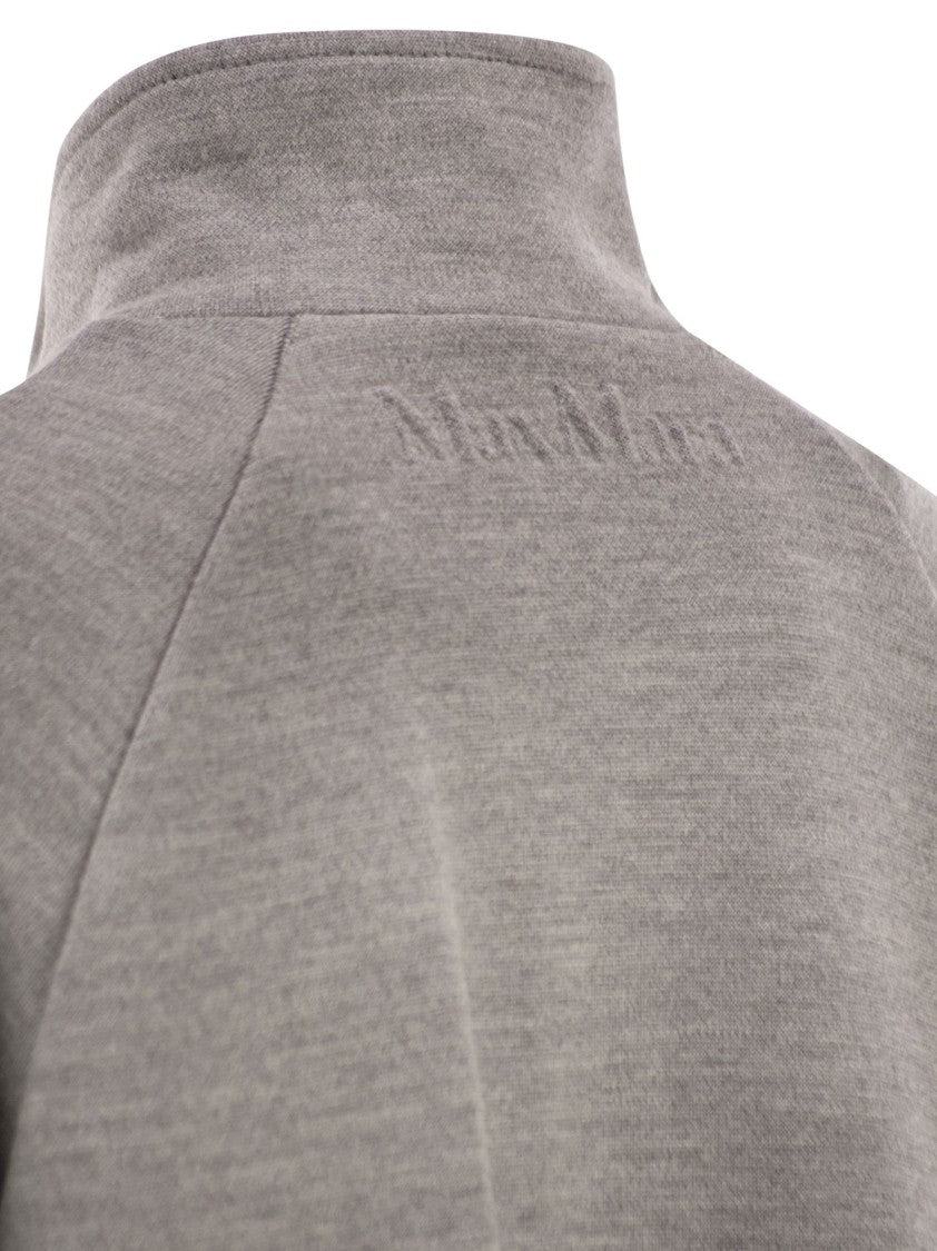 Max Mara Frine Double Jersey Sweatshirt In Wool And Cotton