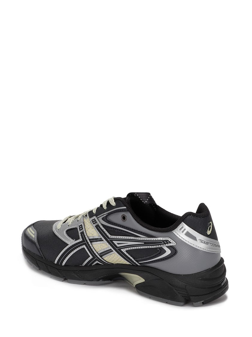 Asics Rounded Toe Sneakers With Grooved Sole And Sleek Finish