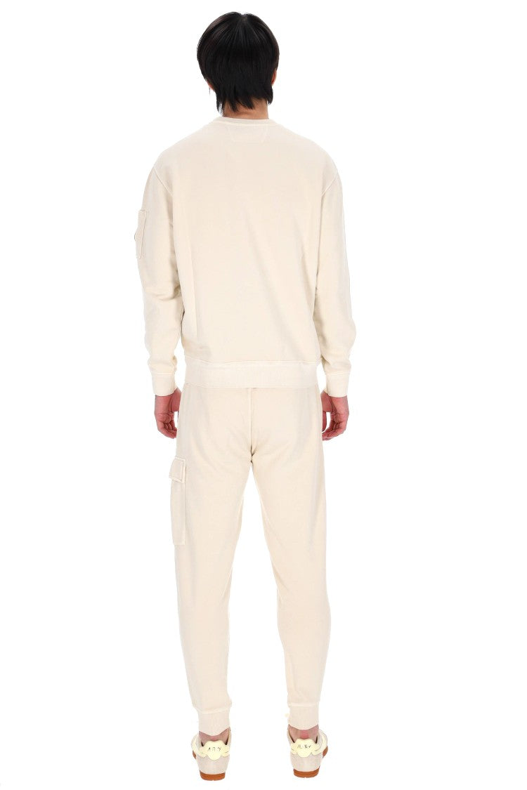 C.P. Company Cream Cotton Crewneck Sweatshirt