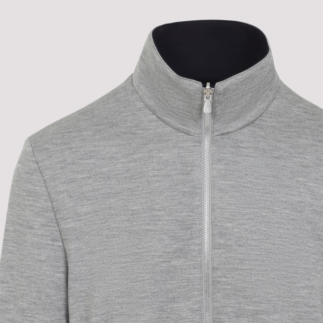 Brunello Cucinelli Blue And Grey Polyamide Sport Jacket