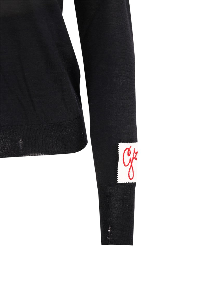 Golden Goose Fitted Black Turtleneck Sweater