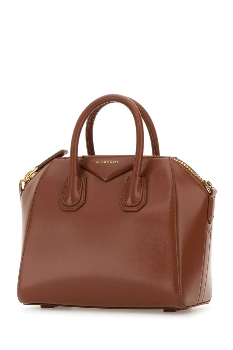 Givenchy Caramel Leather Mini Antigona Handbag