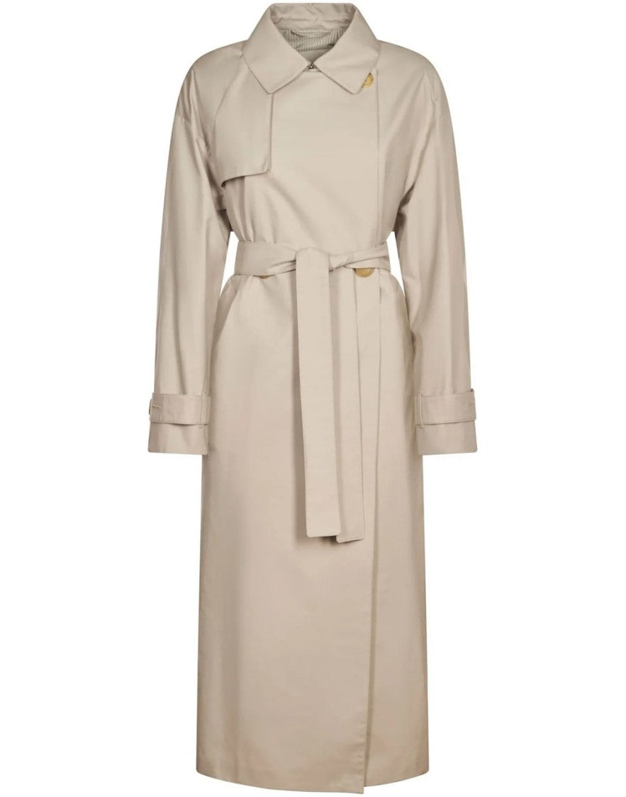 Max Mara Knee-Length Classic Trench Coat With Belted Waist