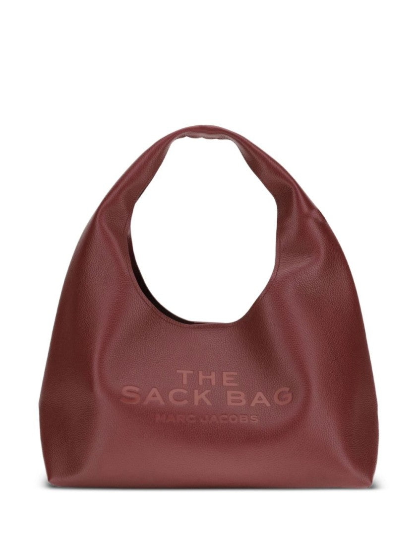Marc Jacobs Textured Leather Shoulder Bag With Rounded Top Handle