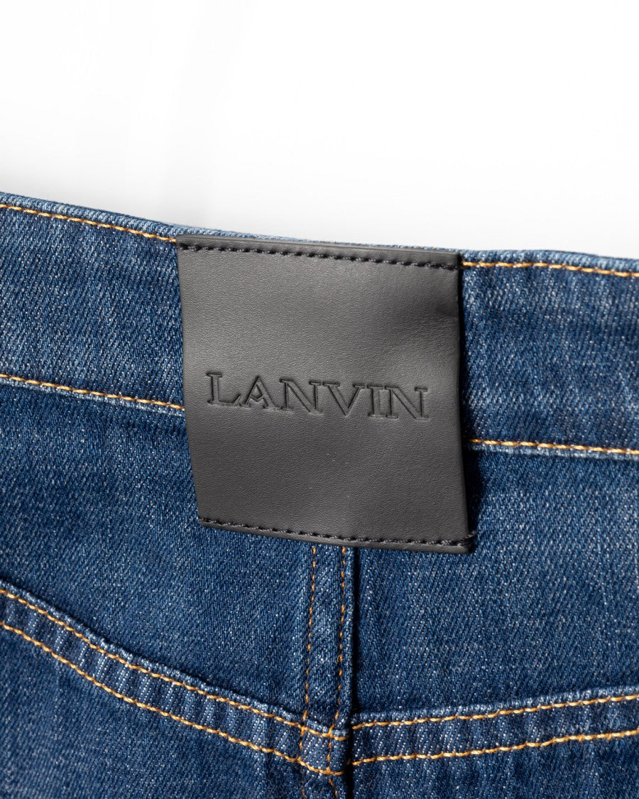 Lanvin Mid-Length Denim Skirt