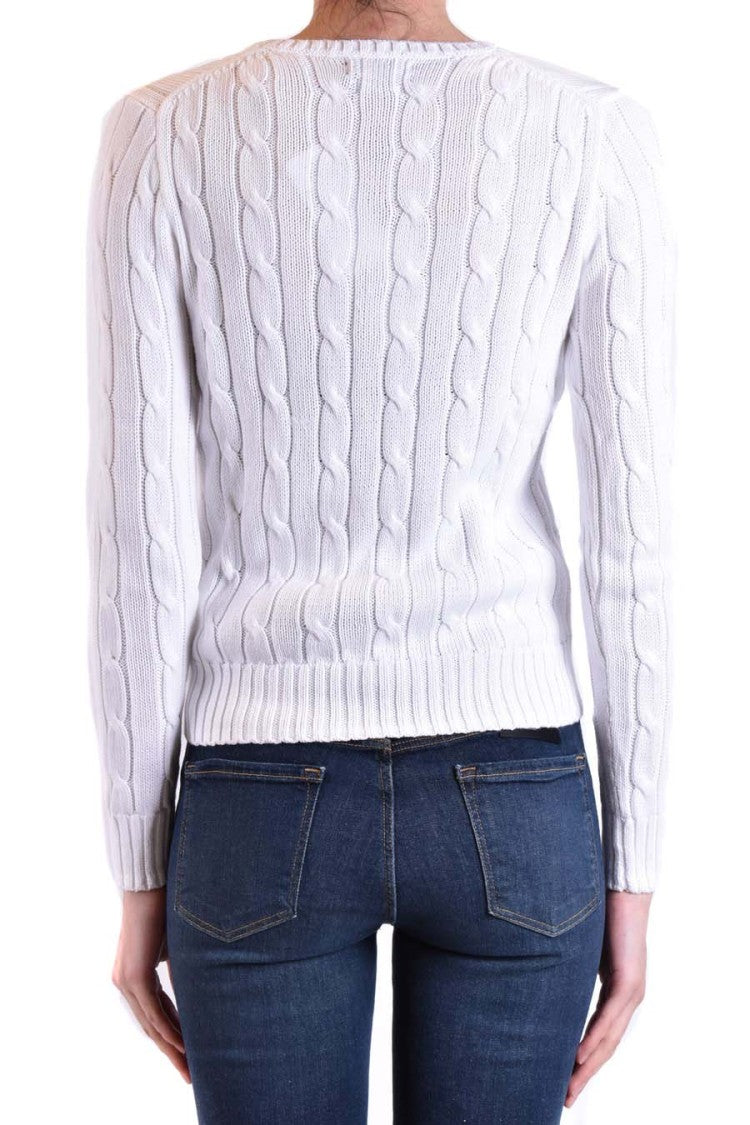 Polo Ralph Lauren White Cotton Sweater