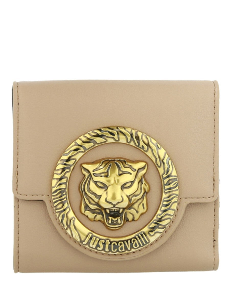 Just Cavalli Logo Plaque Compact Wallet