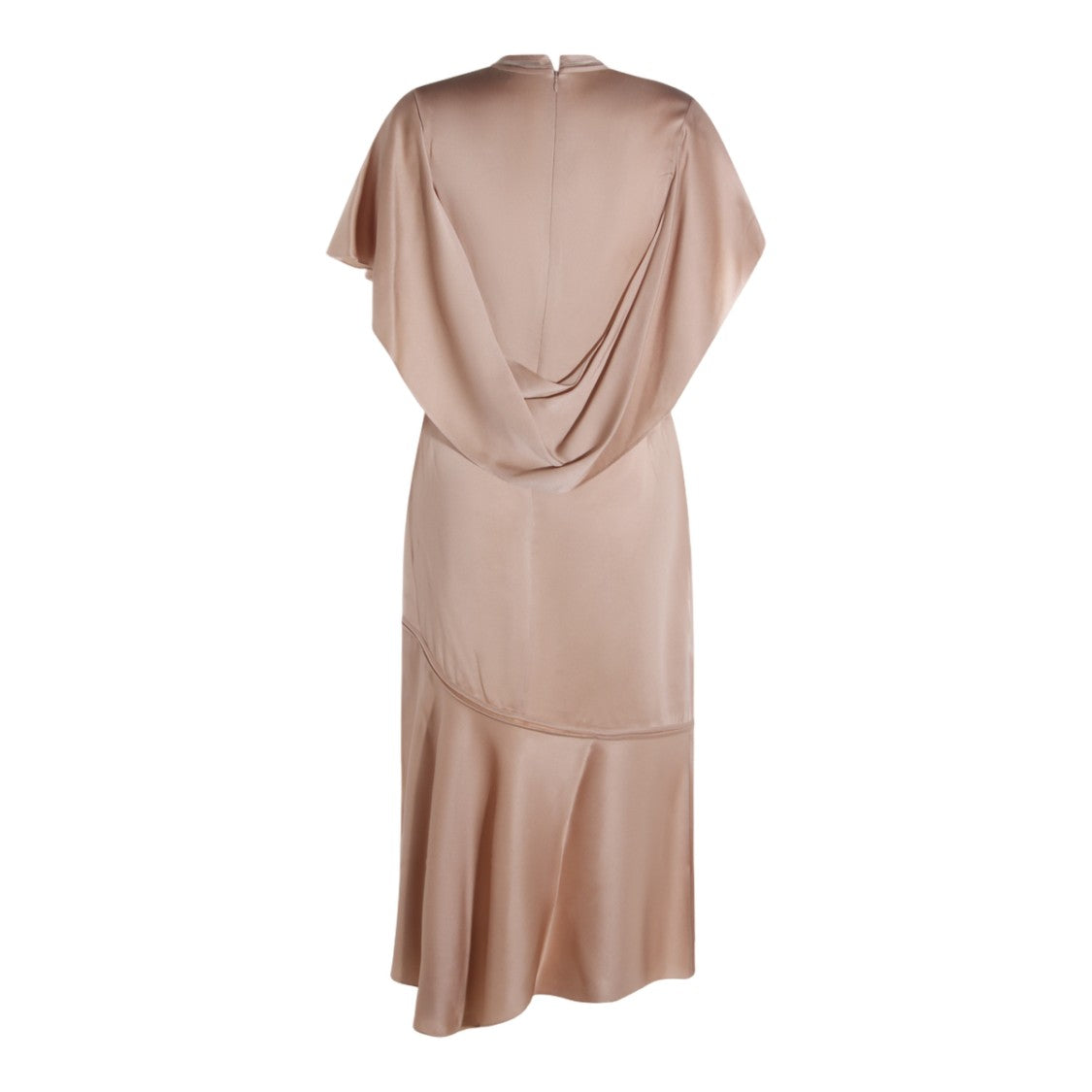 Fabiana Filippi Flowing Midi Dress With High Neckline