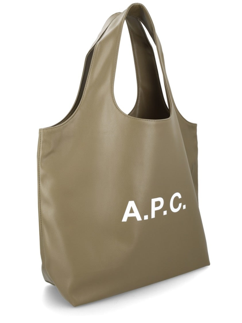 A.P.C. Neutrals Ninon Matte Finish Polyurethane Tote Bag