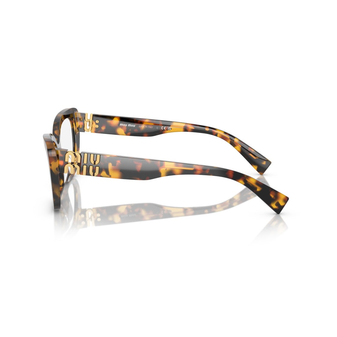 Miu Miu 0Mu 05Vv Bold Cat-Eye Tortoiseshell Sunglasses