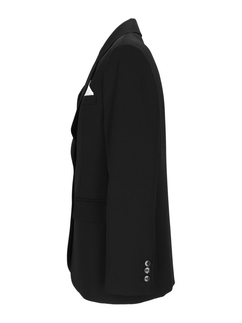 Elisabetta Franchi Refined Black Tailored Blazer With Notch Lapel
