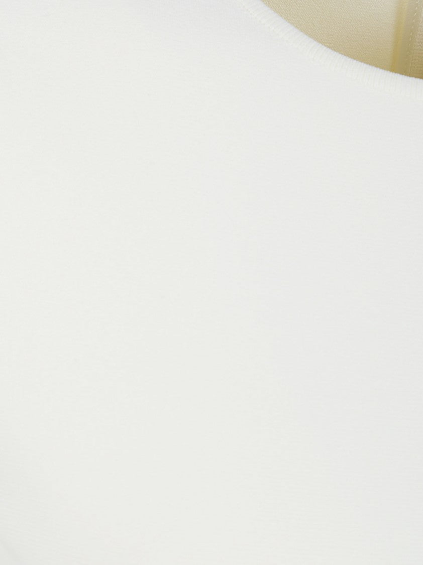 Alexander Mcqueen Ivory Fitted Mini Dress