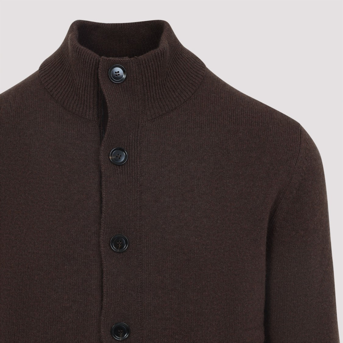 Brioni Brown Mahogany Cashmere Zip Blouson