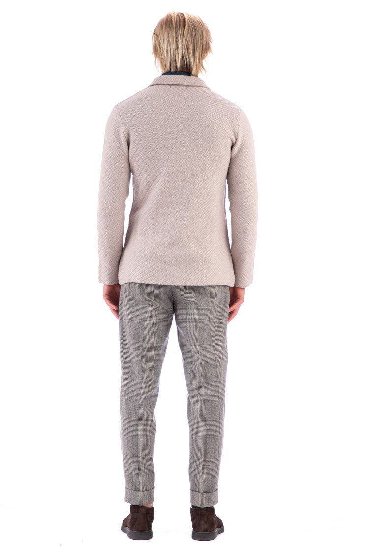 Lardini Double-Breasted Wool Jacket-Sweater