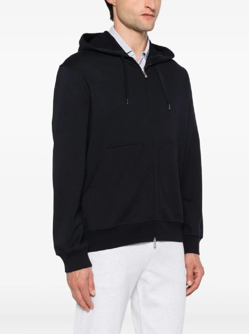 Brunello Cucinelli Hooded Sweatshirt With Full Zip