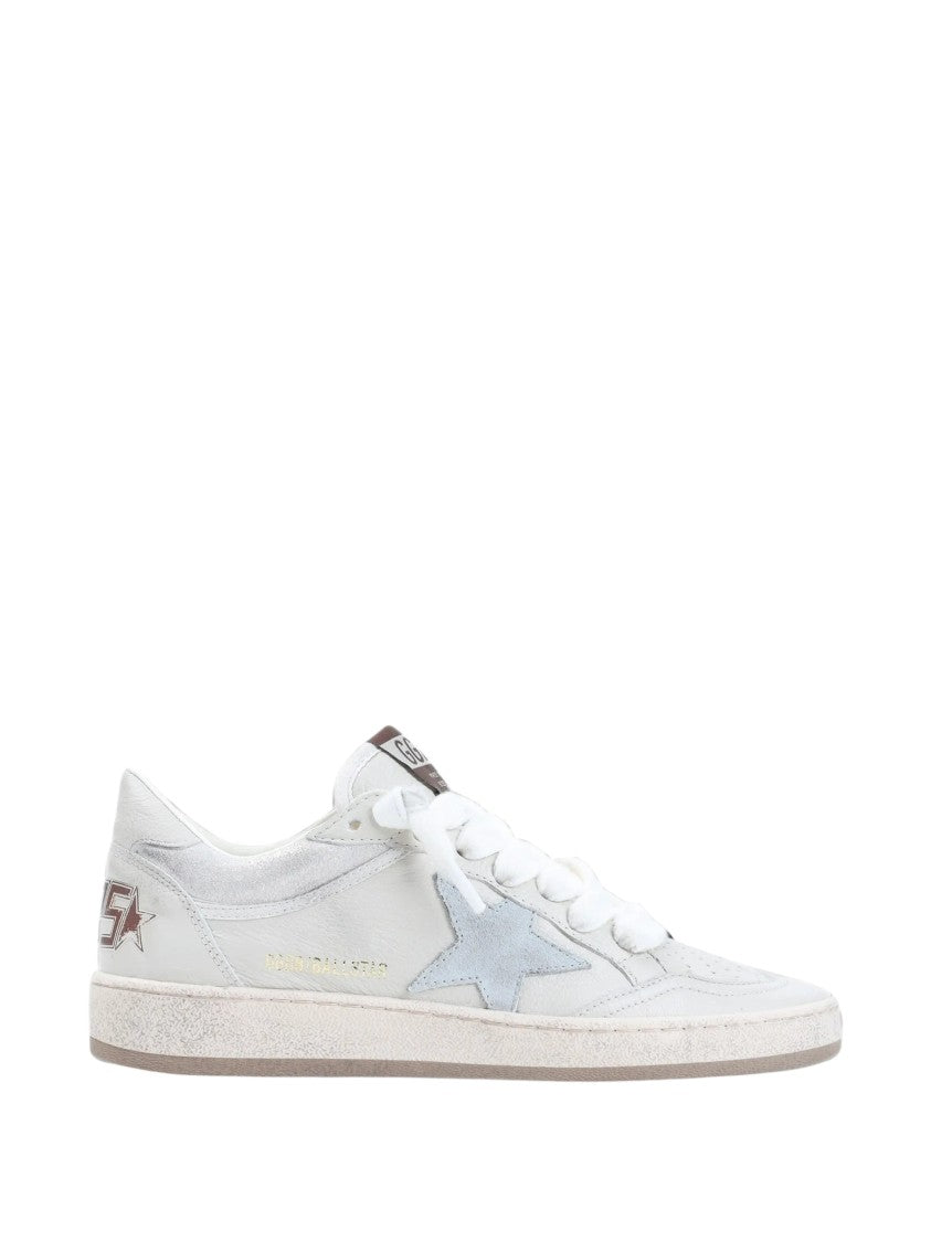 Golden Goose Low-Top Leather Sneakers With Suede Detailing And Iconic Star