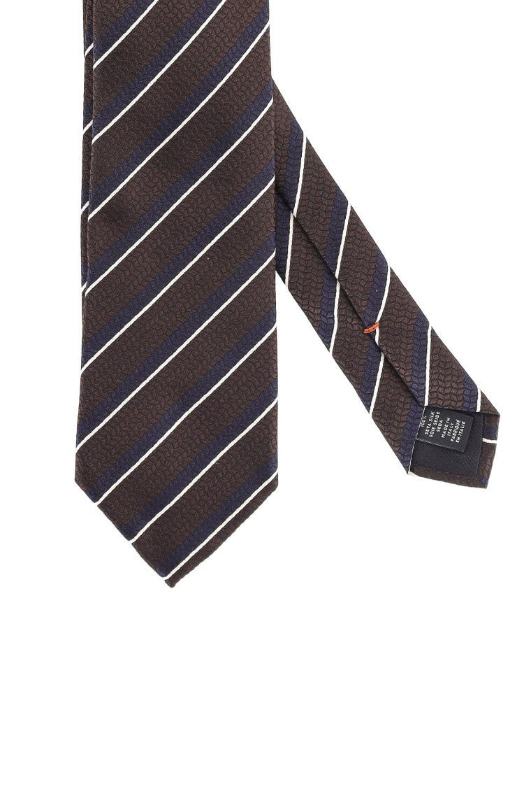 Zegna Regimental Pure Silk Tie