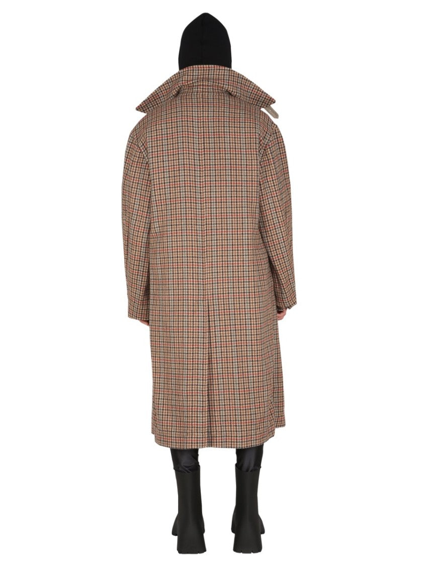 Balenciaga Reversible Oversized Trench Coat With Contemporary Design