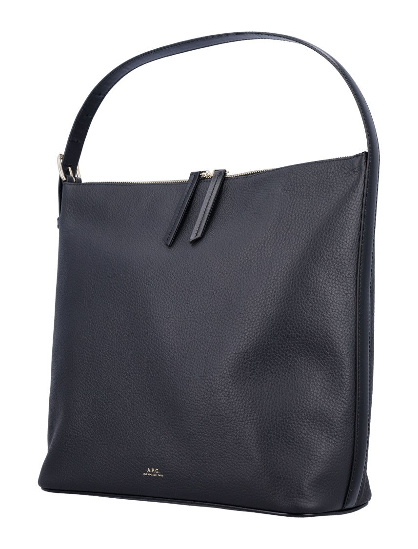 A.P.C. Sac Vera Structured Black Handbag