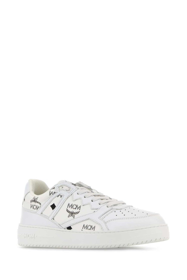 Mcm Printed Canvas Terrain Sneakers