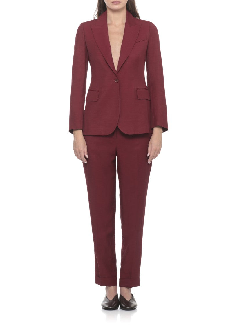 Parosh Bordeaux Raisa26 Peak Lapel Blazer