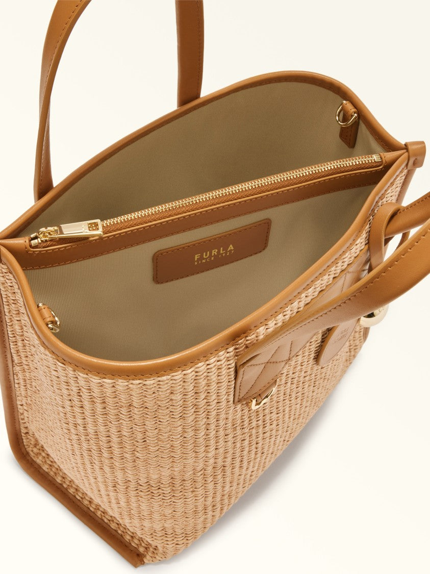 Furla Divide It S Woven Leather S Tote