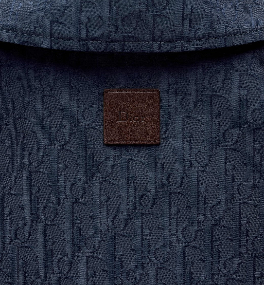 Christian Dior Woven Jacket With Monogram Pattern And Classic Details