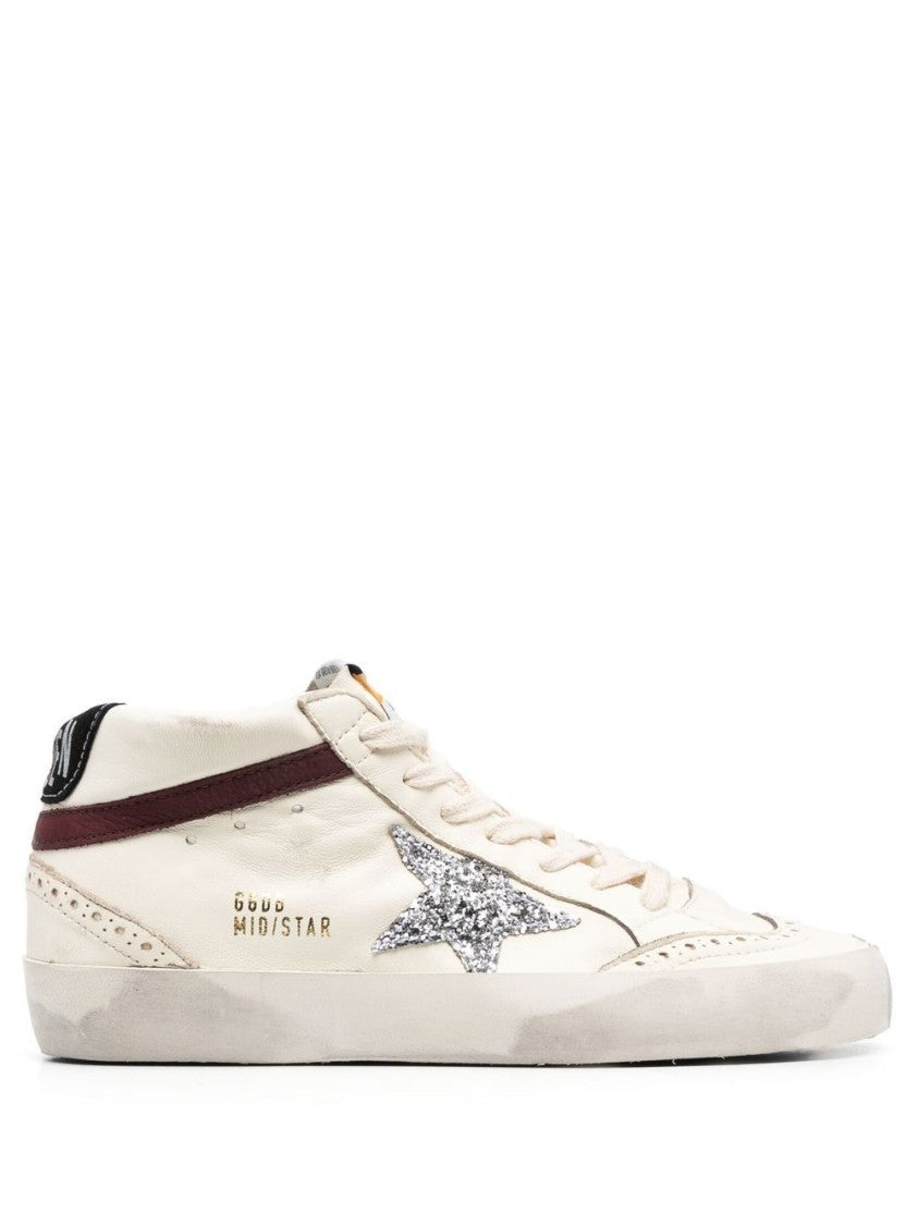 Golden Goose Mid-Top Sneakers With Silk