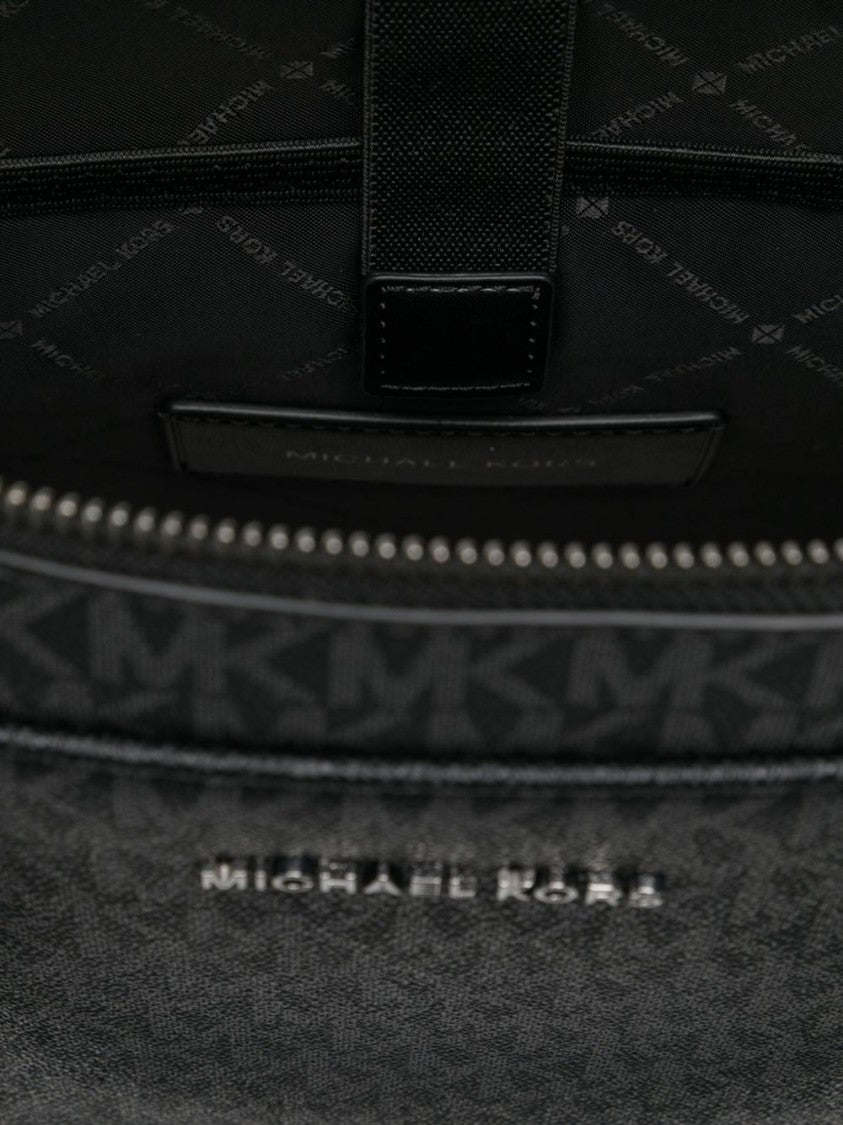 Michael Kors Black Hudson Monogram Hand Briefcase