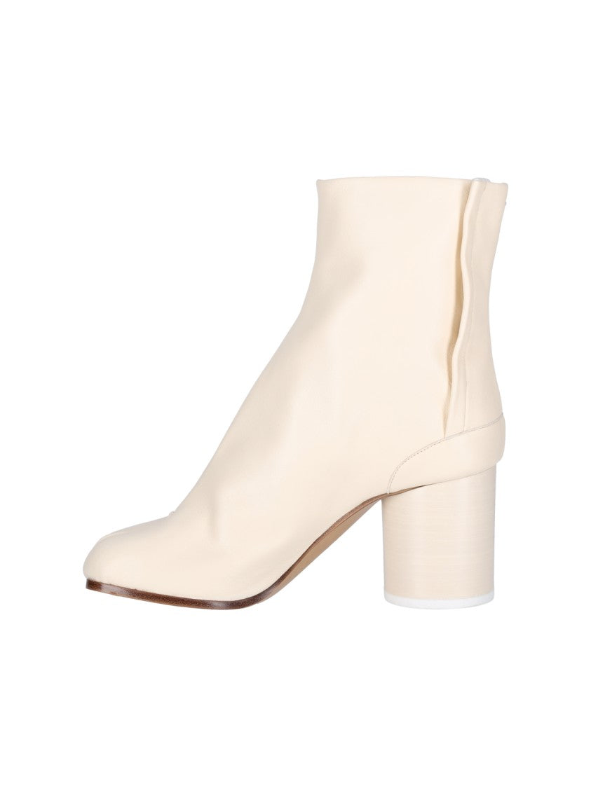 Maison Margiela "Tabi" Ankle Boots – Cream