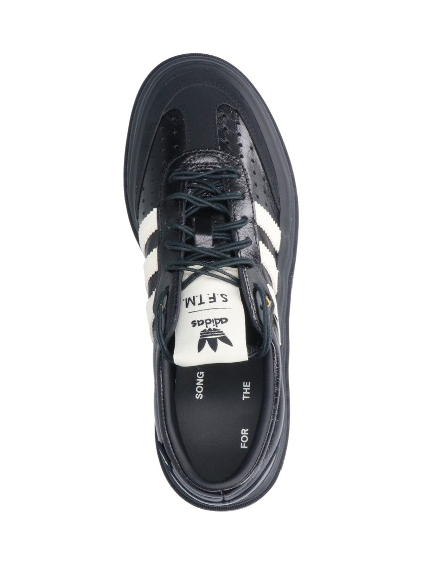 Adidas Low-Profile Black Sneakers With Textured Sole