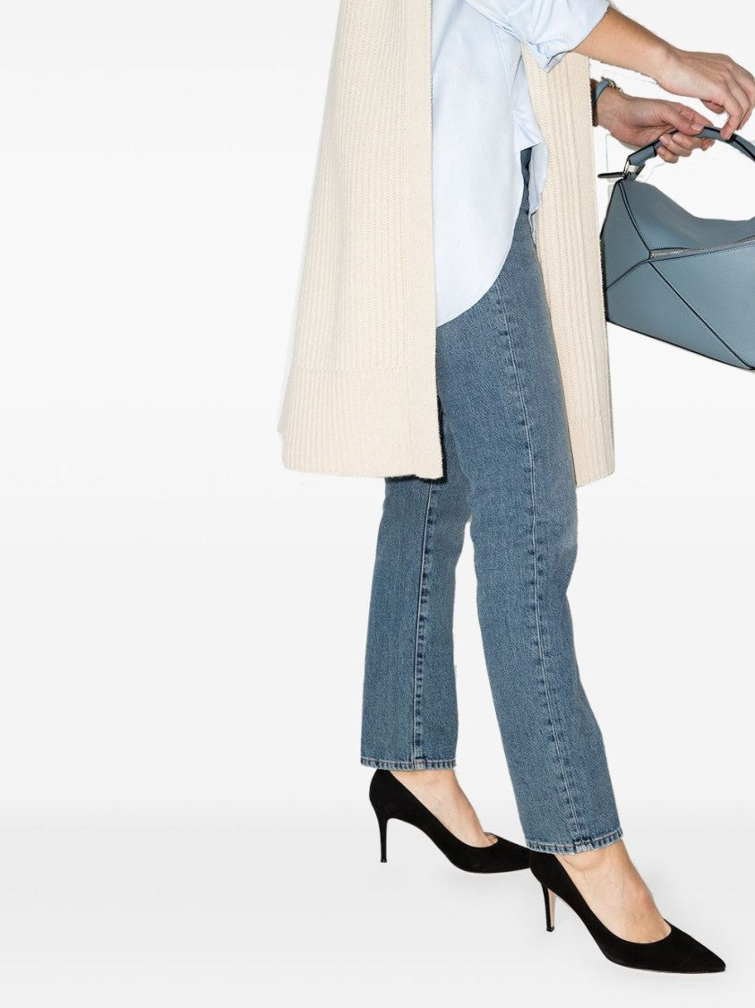 Gianvito Rossi Pointed Toe Suede Pumps
