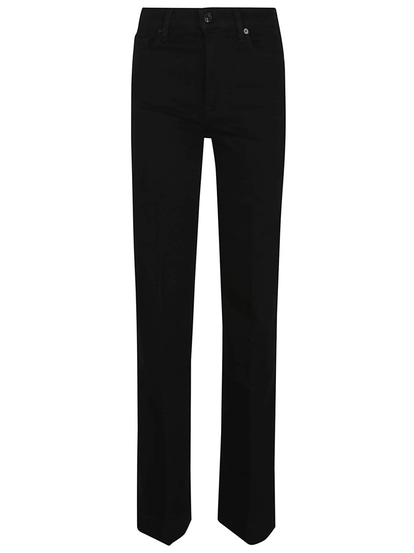 7 For All Mankind High-Waisted Black Flared Jeans