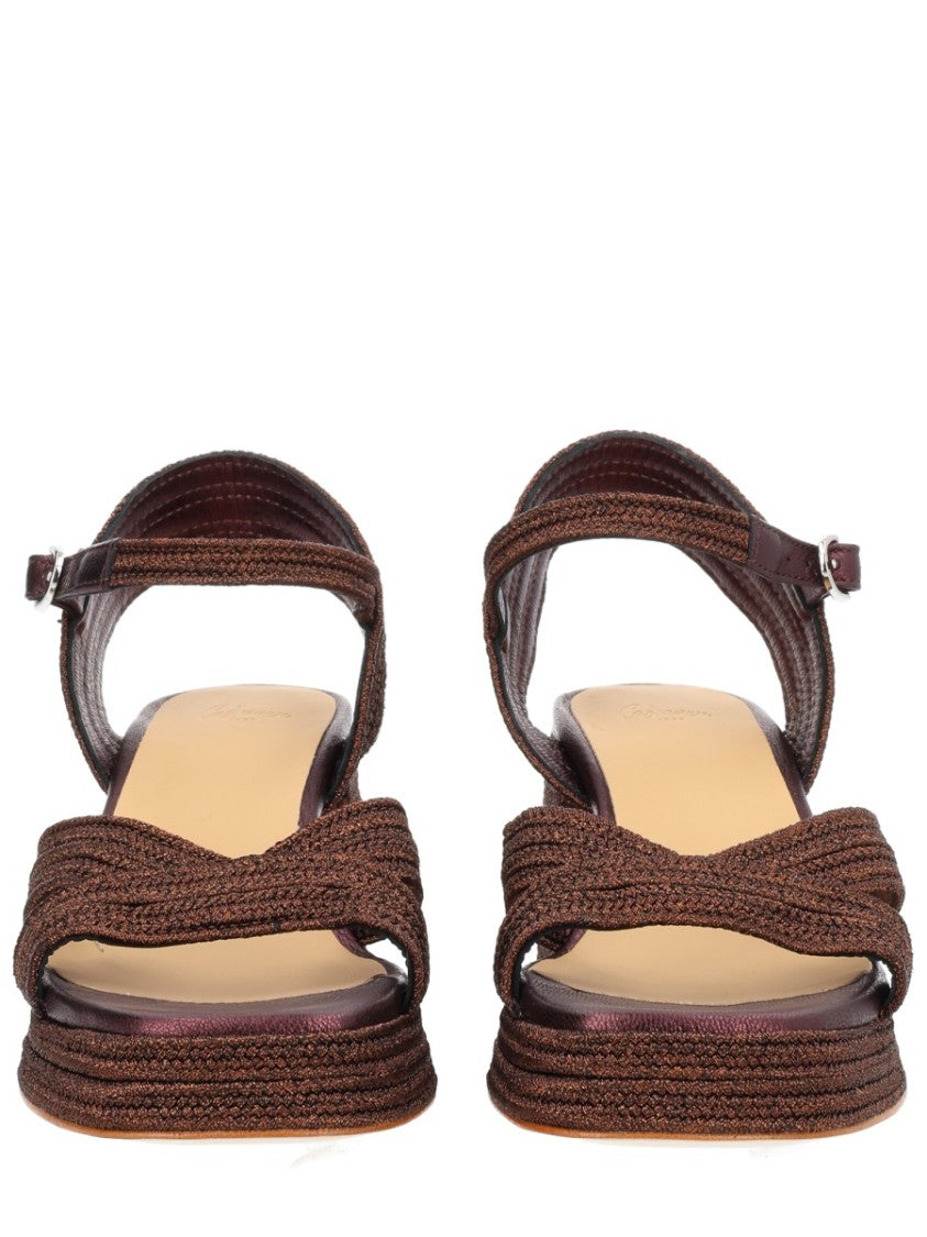 Castaner Multicolor Vallita Woven Straps Block Heel Sandals
